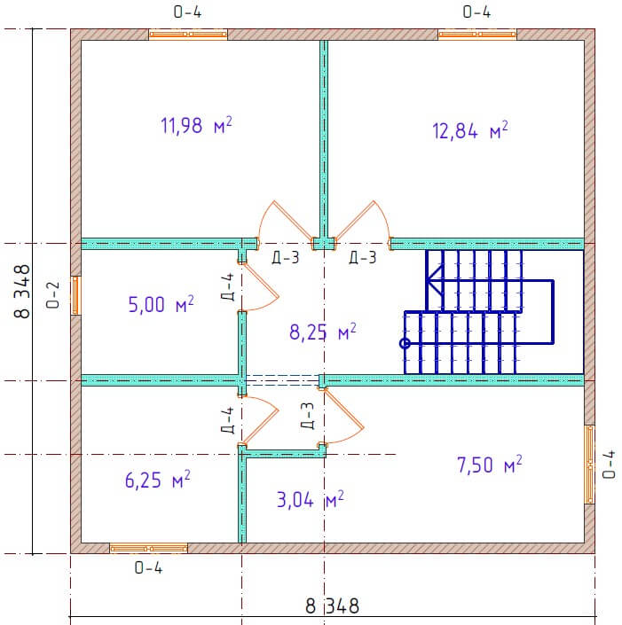 дом из сип панелей 2 этажа Нарьян Мар 2
